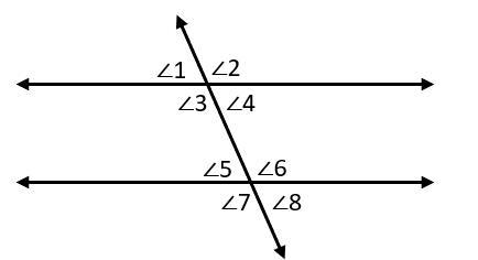 Which pair of angles are an example of alternate exterior angles? A. Angle 1 and Angle-example-1