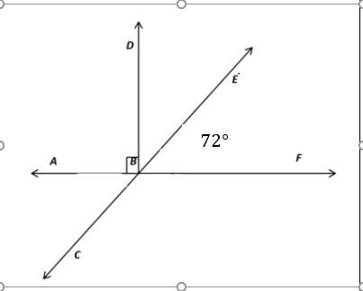 What are the values of m∠ABC, m∠CBF, m∠ABD and m∠DBE in the given figure? Explain-example-1