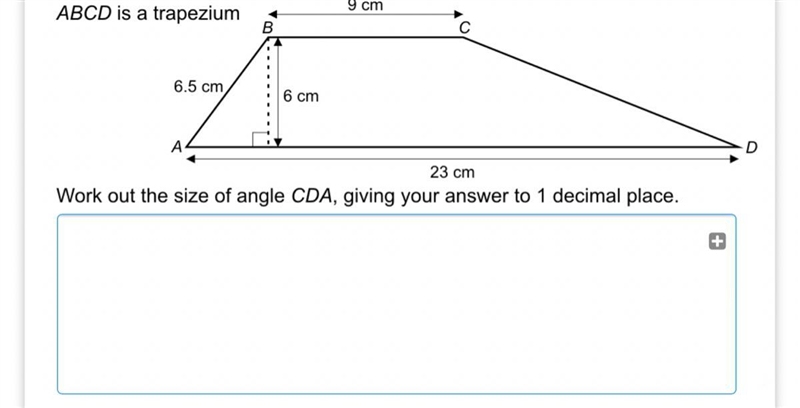 Work out the size of the angle-example-1