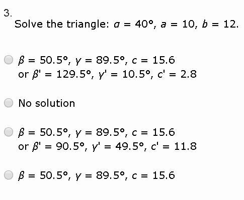 Solve The Triangle (See Picture!!)-example-1