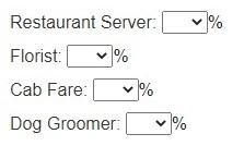 Hey Guys...I need help again... To what percent should the taxes for each service-example-2