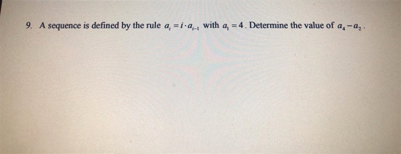 Determine the value of a4 − a2 .-example-1