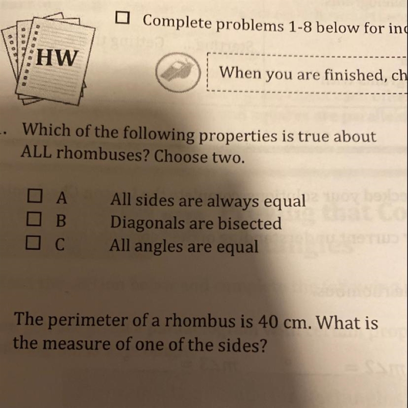 Need help on question 1 and 3-example-1