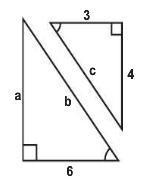 Stiind ca triunghiurile sunt asemenea si c= 5 calculati lungimea laturilor indicate-example-1