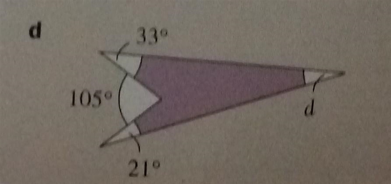 What is the angle "d" pleaseeee???​-example-1