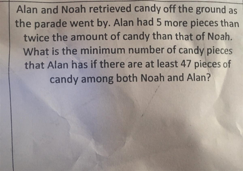 What is the minimum number of candy pieces that Alan has if there are at least 47 pieces-example-1