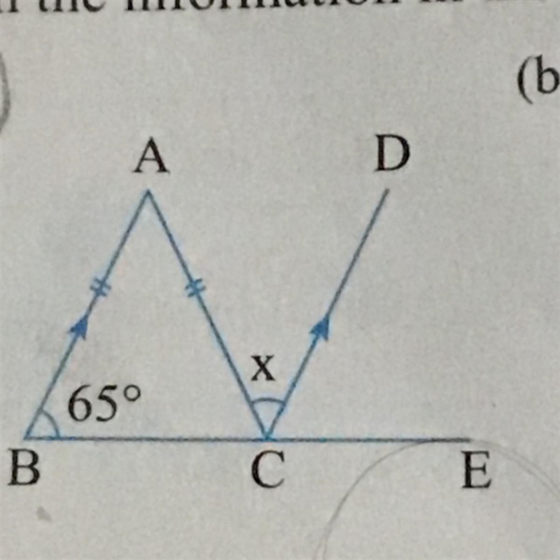 From the information given in the figure,find the value of x and y.-example-1