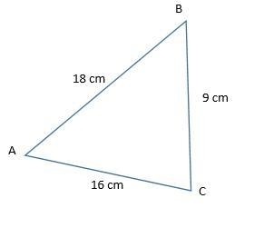 List the angles in order from largest to smallest. A) ∠C > ∠B > ∠A B) ∠C &gt-example-1