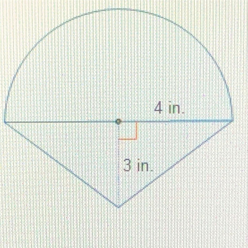 What is the area of the composite figure? (8pi+ 6) in2 (8pi+ 12) in2 (8pi+ 18) in-example-1