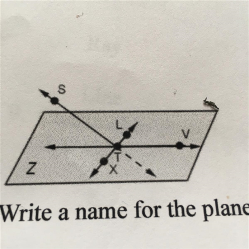 WITH PICTURE 2. Write a name for the plane in the picture above. (1 point)-example-1