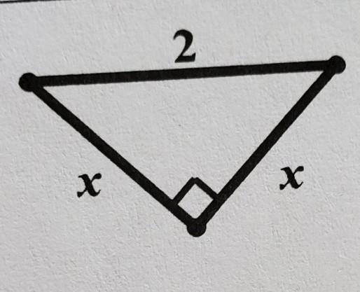 Find the x when the longest side of triangle is 2​-example-1