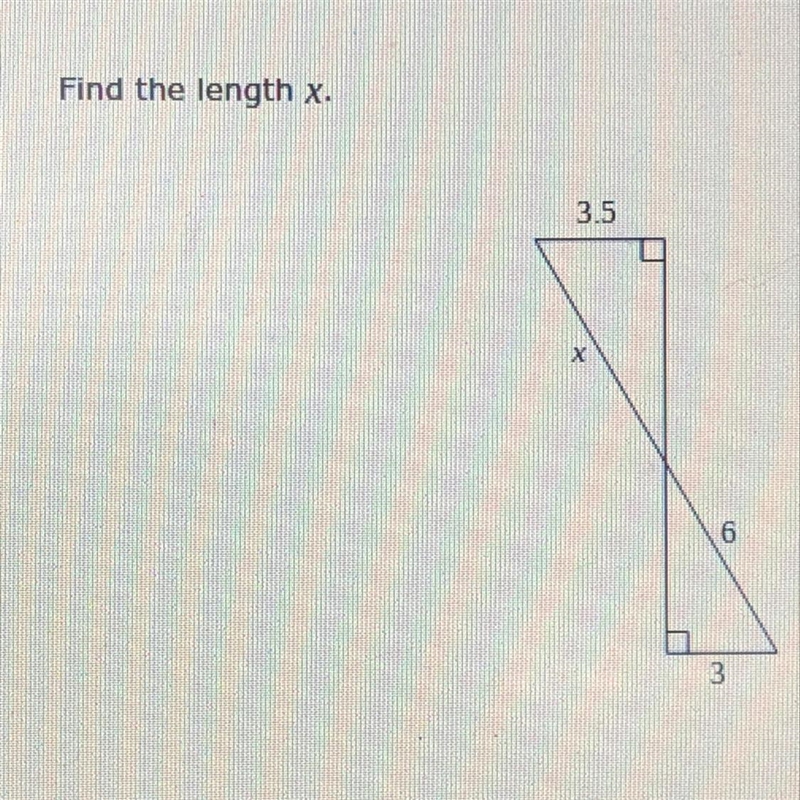 Find the length x It would help me so much thanks-example-1