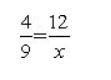 In the following proportion, what does x equal? A. 17 B. 5.25 C. 27 D. 29-example-1