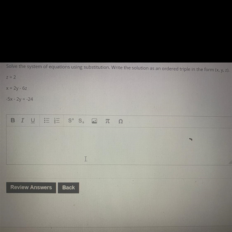 Solve using substitution PLEASE HELP!-example-1