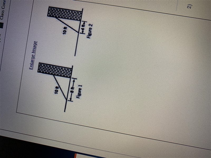 A 10 foot ladder is placed against the side of a brick wall as shown in figure 1 the-example-1