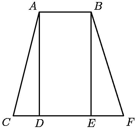 The area of trapezoids ABEC, ABFD, and $ABFC are 133, 140, and 161 square feet, respectively-example-1