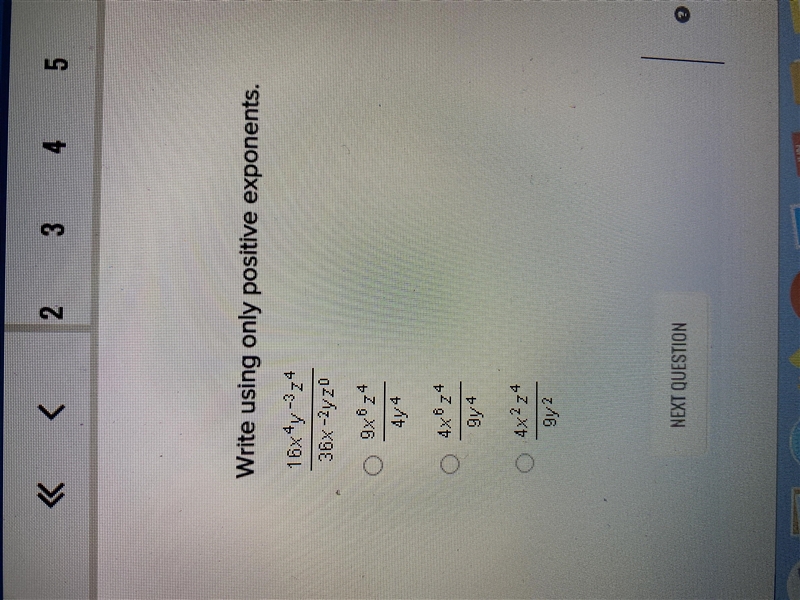 Write using only positive exponents-example-1