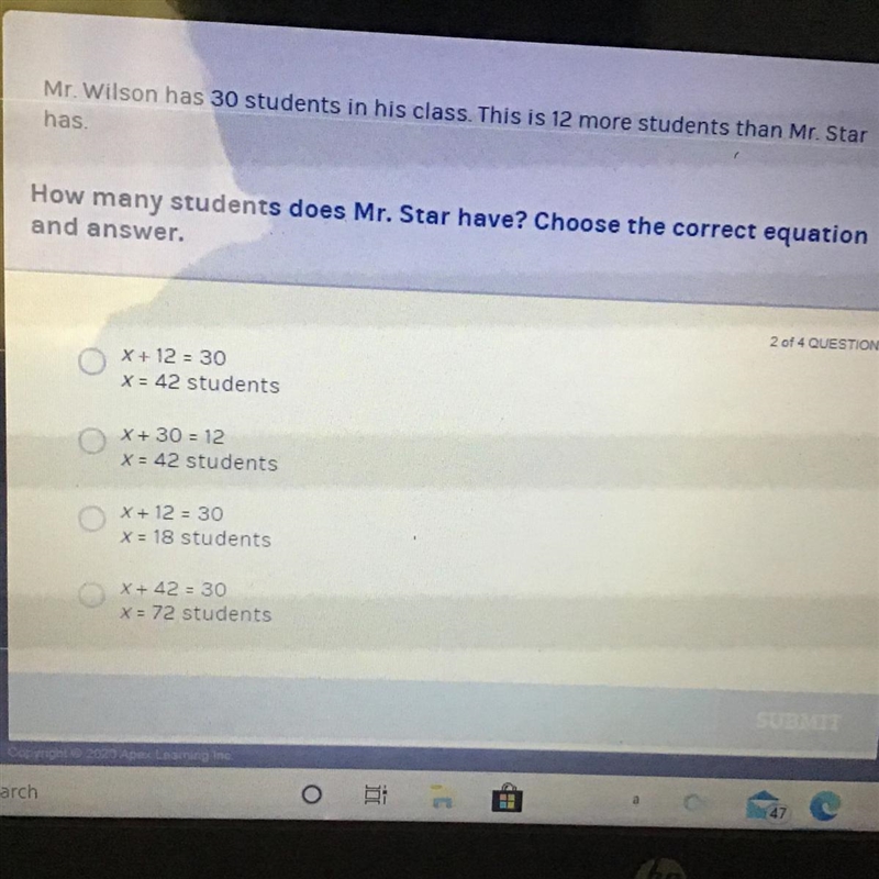 My brain hurts trying to solve this. Im pretty sure x = 42 but im not sure about the-example-1