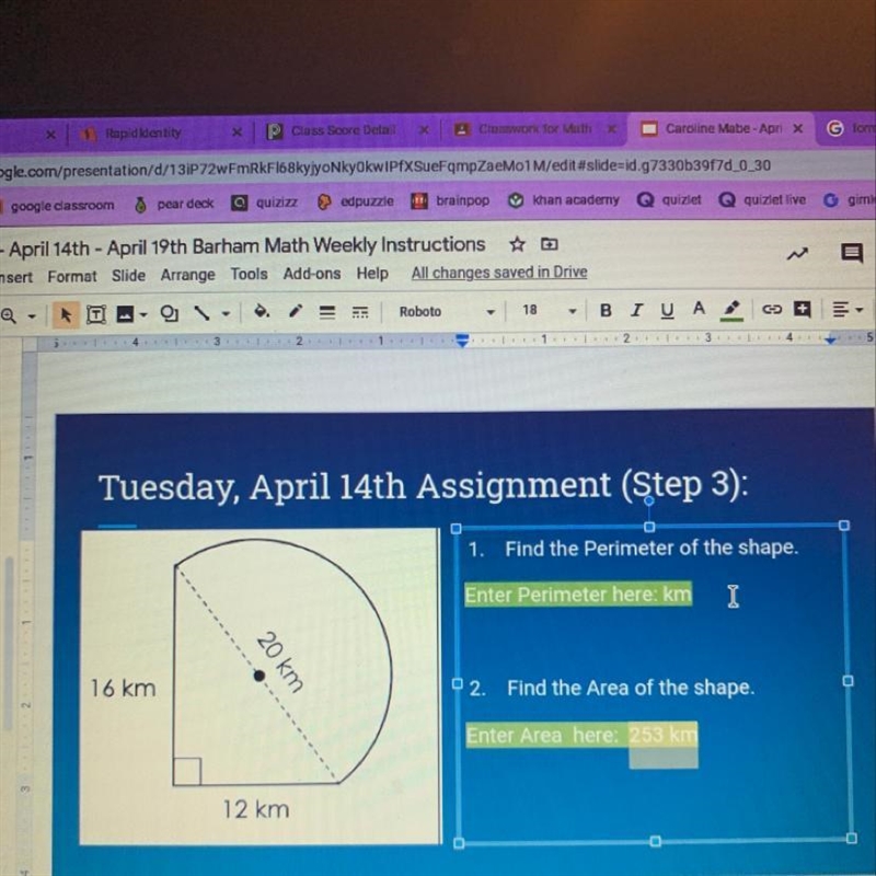 What is the perimeter of this shape?-example-1