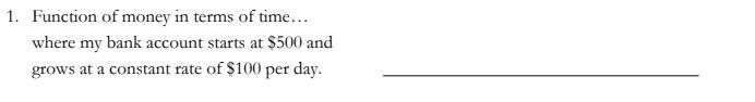 Write a function to represent each situation:-example-1