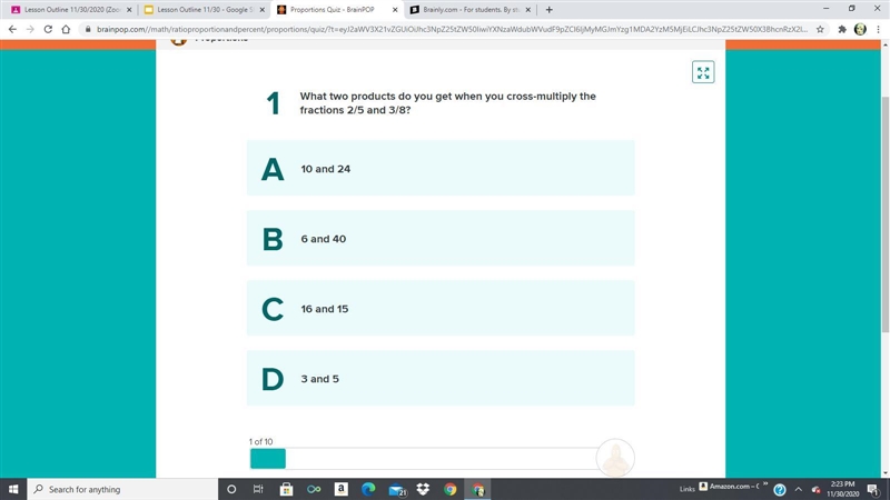 Hi can anyone help please?! What two products do you get when you cross-multiply the-example-1