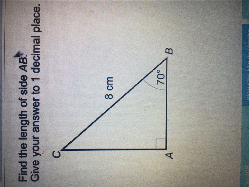 Find the length of AB Give your answer to 1 decimal place-example-1