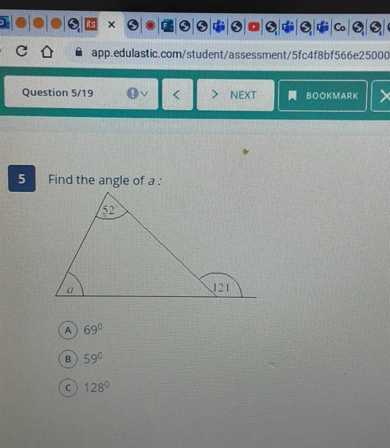 Find the angle for a ​-example-1