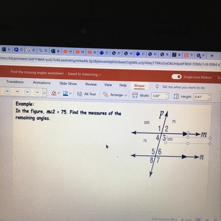 Find the missing angles-example-1