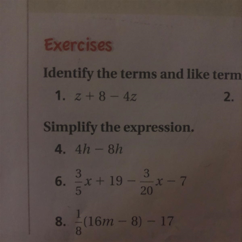 Simplify number 4, 6 and 8 please!!-example-1