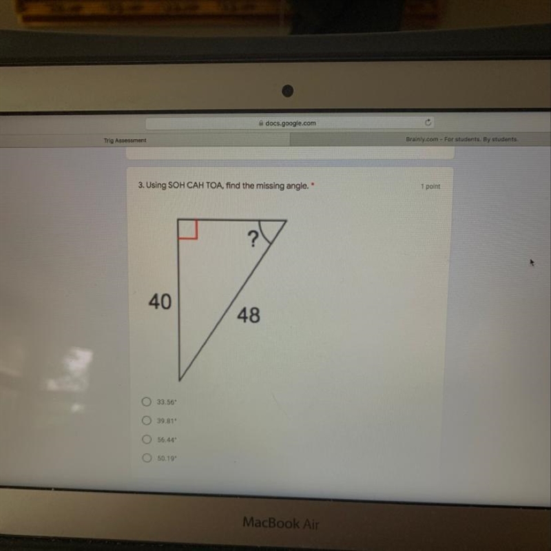 Find the missing angle-example-1