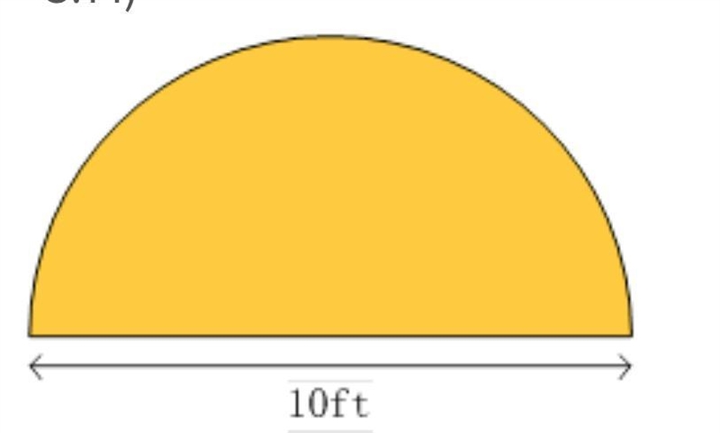 The figure shown is a semi circle. find it’s perimeter. Round your solution to 1 decimal-example-1