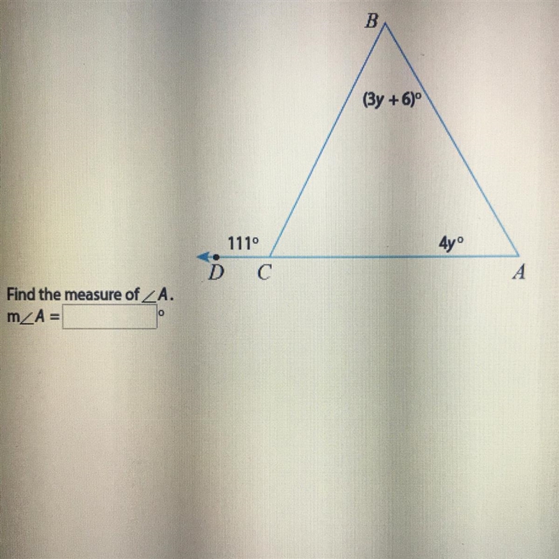 Find the measure of <_A. (show work if possible).-example-1