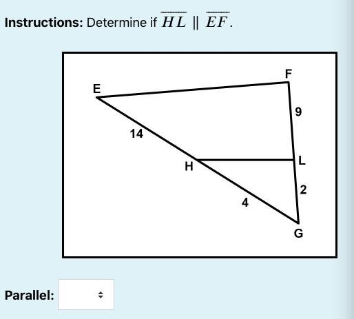 Determine if HL || EF-example-1