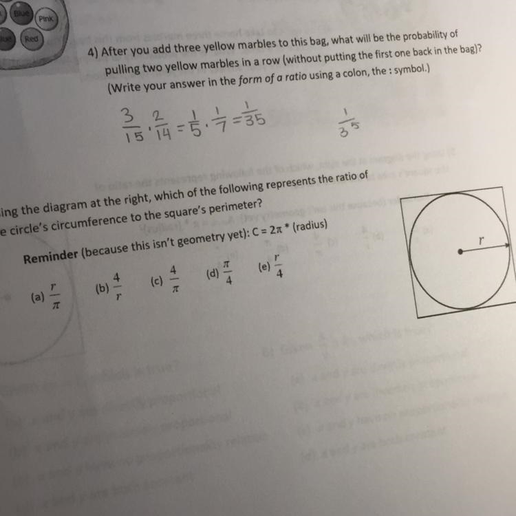 (Second Question in photo) BTW the question is: Using the diagram at the right, which-example-1