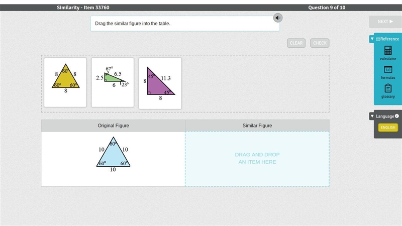 Drag the similar figure into the table.-example-1