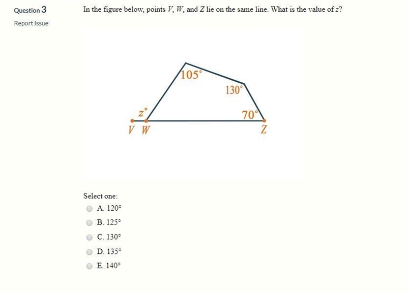 In the figure below, points V, W, and Z lie on the same line. What is the value of-example-1