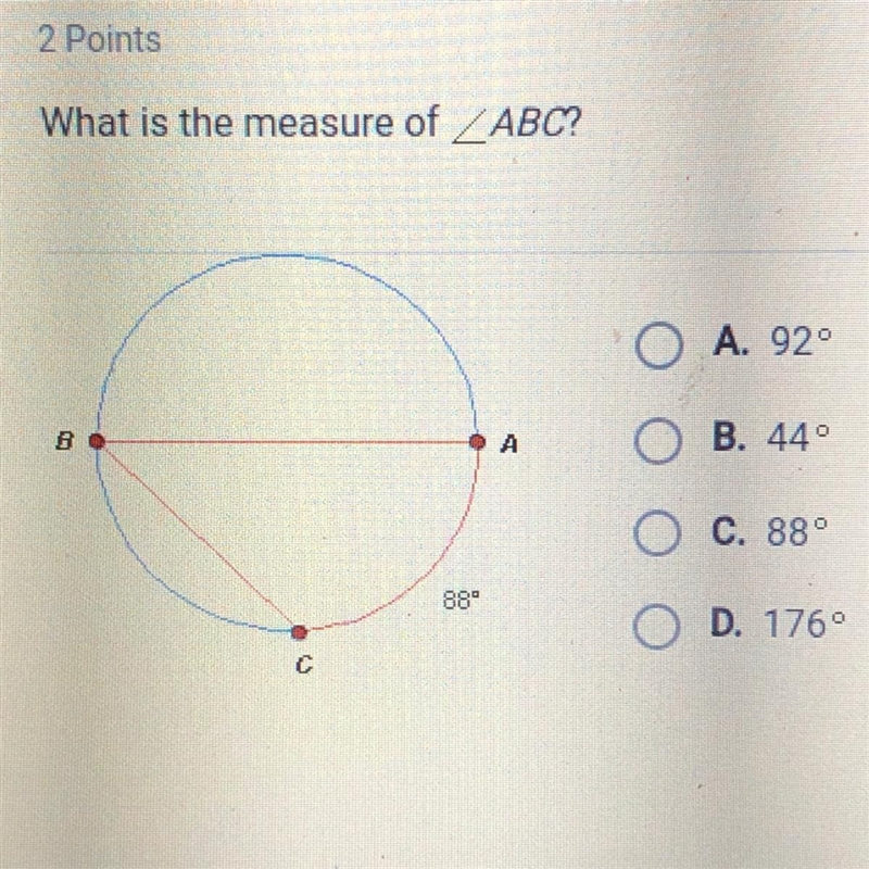 What is the measure of angle ABC?-example-1