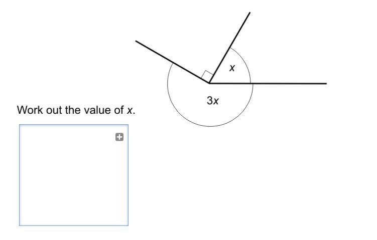 Work out the value of x-example-1