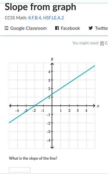 Find the slope of the line-example-1