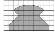 Explain how you would estimate the area of the figure below. (Each square represents-example-1