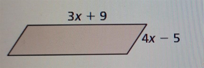 Write and simplify an expression that represents the perimeter of the parallelogram-example-1