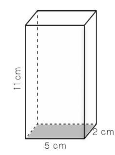 A rectangular prism is shown below. What is the surface area, in square centimeters-example-1