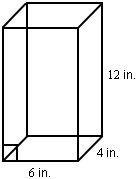 What is the surface area of this right rectangular prism with dimensions of 6 inches-example-1