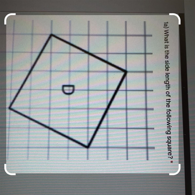 1a) What is the side length of the following square? *-example-1