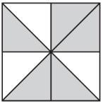 Determine the shaded part of the figure, and write it as a fraction, a decimal, and-example-1