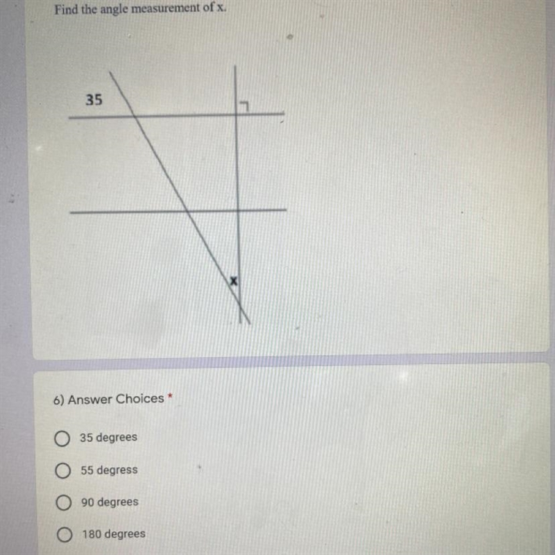 Find the angle measurement of x.-example-1