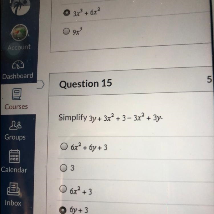 Algebra- Multiple Choice-example-1