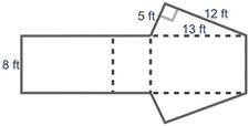 (05.06)Use a net to find the surface area of the right triangular prism shown below-example-1