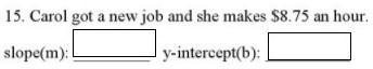 2) slope and y-intercept, i need help ASAP plz plz-example-1