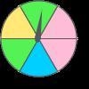 What is the probability of spinning blue on both spinners?-example-1